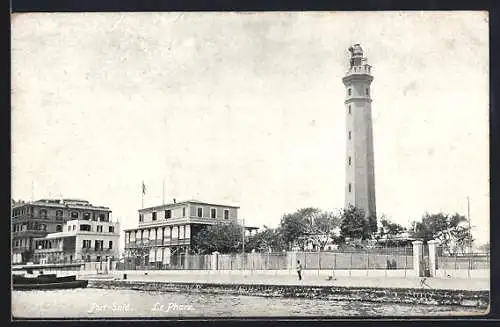 AK Port-Said, le Phare, Leuchtturm im Hafen