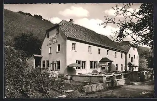 AK Escherndorf, Gastahus zur Mainaussicht Gifthütte E. u. M. Fröhlich