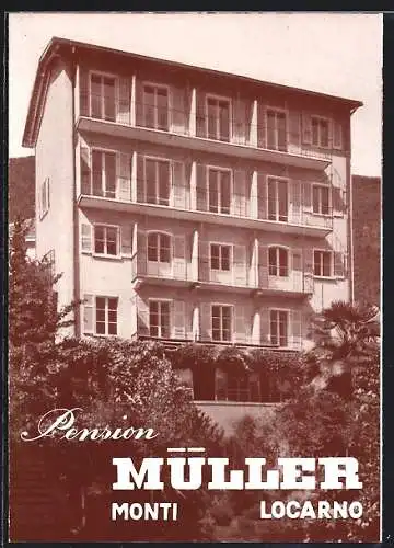 AK Locarno-Monti, Hotel-Pension Müller