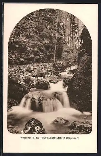 AK Hägendorf, Wasserfall in der Teufelsschlucht