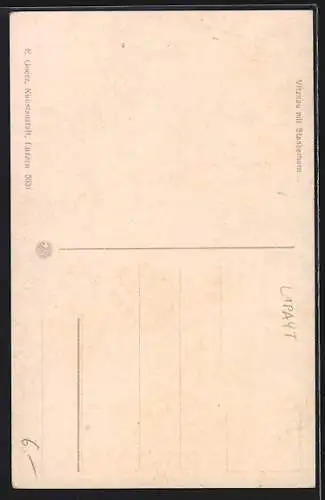 AK Vitznau, Ortsansicht mit Stanserhorn