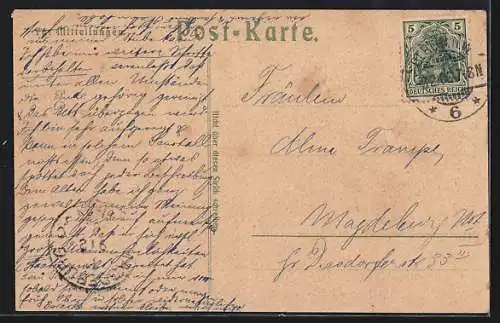 Lithographie Berlin-Charlottenburg, Kaiser Wilhelm Gedächtnis-Kirche