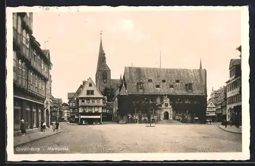 AK Quedlinburg, Marktplatz