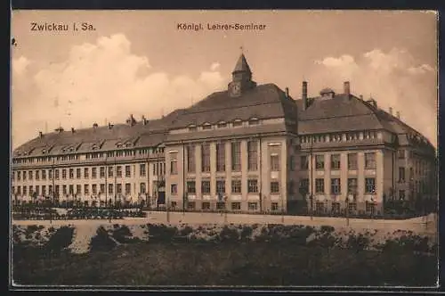 AK Zwickau i. Sa., Königl. Lehrer-Seminar