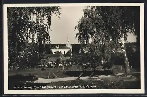 AK Unter Olberndorf /Schleinbach, Ortsansicht aus der Entfernung