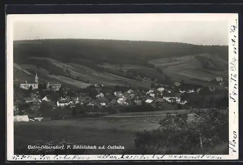 AK Unter-Olberndorf, Ortsansicht, Blick ins Tal