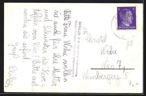 AK Unter Olberndorf, Panorama mit Kirche