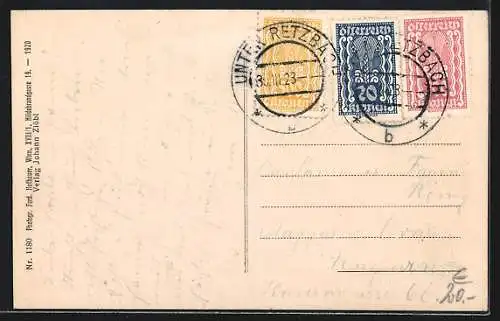 AK Retzbach, Unter-Retzbach mit Kirche