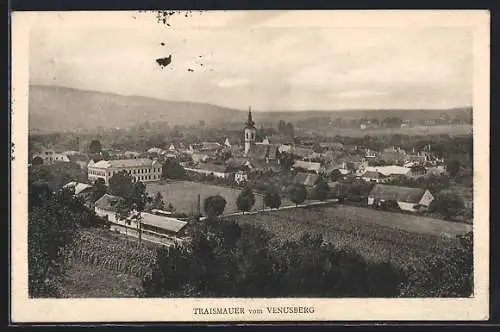 AK Traismauer, Ortsansicht vom Venusberg aus