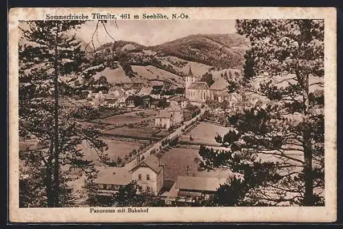 AK Türnitz, Panorama mit Bahnhof