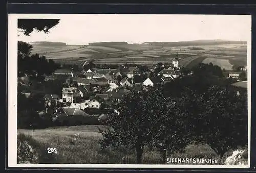 AK Sieghartskirchen, Ortsansicht von einen Berg aus