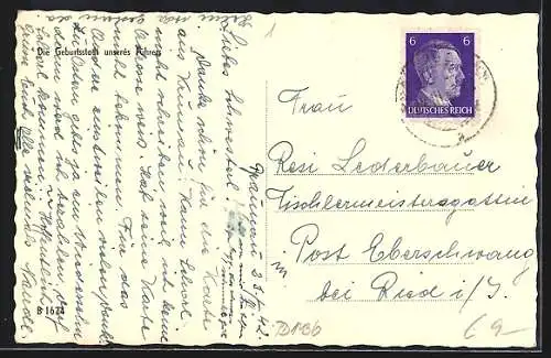 AK Braunau am Inn, Stadtansicht aus der Vogelschau