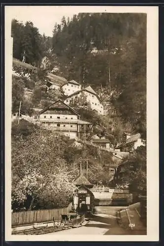 AK Hallstatt /O.D., Teilansicht an einen Hang