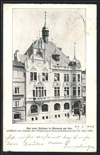 AK Braunau am Inn, Das neue Rathaus