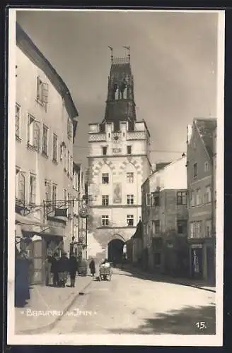 AK Braunau am Inn, Strassenpartie