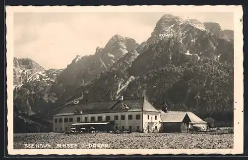 AK Grünau /Almsee, Gasthof Seehaus