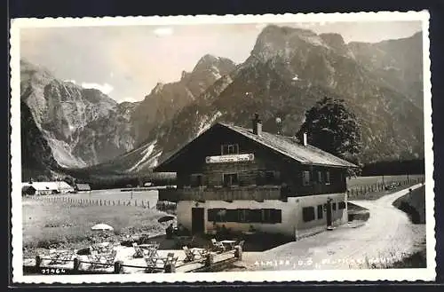 AK Grünau im Almtal, Almsee, Gasthaus Deutsches Haus