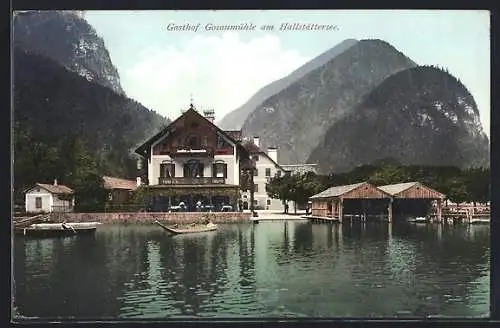 AK Hallstatt, Gasthof Gosaumühle am Gallstättersee