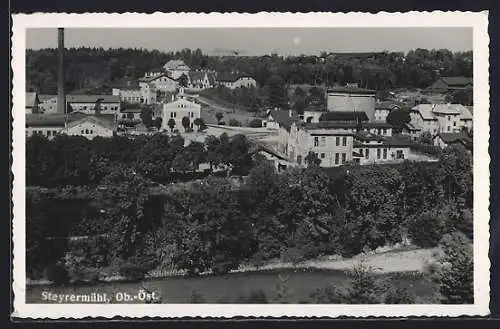 AK Laakirchen /O.-Ö., Steyrermühl, Ortsansicht aus der Vogelschau