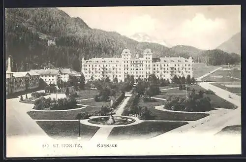 AK St. Moritz, Kurhaus Grand Hotel des Bains