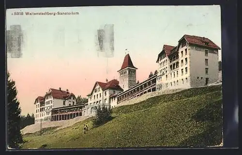 AK Wallenstadtberg, Blick auf das Sanatorium