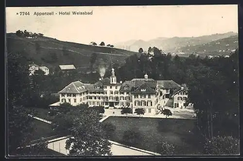 AK Appenzell, Blick auf das Hotel Weissbad