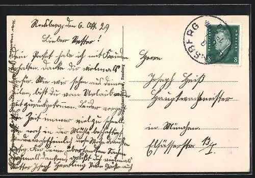 AK Ronsberg, Blick über Ort und Umgebung