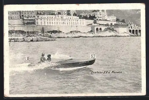 AK Monaco, Motorboot Excelsior XV vor der Küste