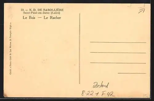 AK Saint-Paul-en-Jarez, N. D. de Barollière, Le Rucher