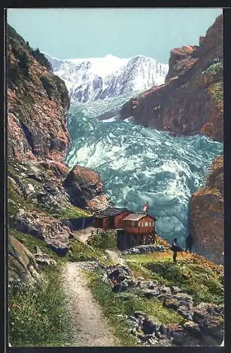 AK Grindelwald, Blick auf den unteren Gletscher