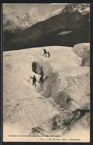 AK Grotte et traversée du Glacier des Bossons, Bergsteiger