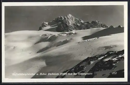 AK Hallstädtergletscher und Hoher Dachstein von der Simonyhütte