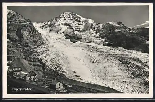 AK Eigergletscher mit Häusern