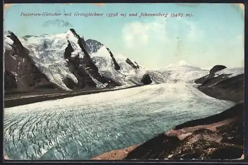 AK Pasterzen-Gletscher mit Gossglockner und Johannisberg