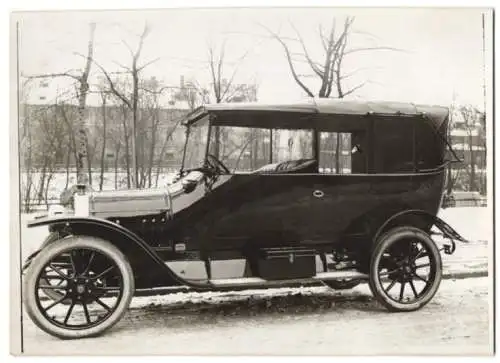 Fotografie Auto Siemens-Schuckert Landaulet, Luxus-PKW mit Weinberger Aufbau in der Zeppelinstrasse 71 München