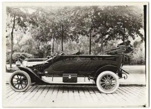 Fotografie Auto Protos Siemens-Schuckert, Cabriolet mit Weinberger Karosserie vor der Fabrik Zeppelinstrasse71 in Berlin