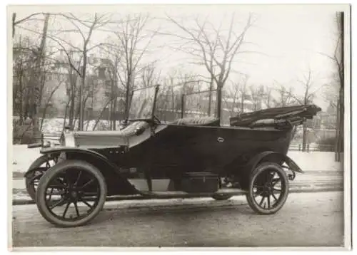 Fotografie Auto Protos Siemens-Schuckert, Landaulet mit Weinberger-Aufbau vor der Fabrik Zeppelinstrasse 71 in München