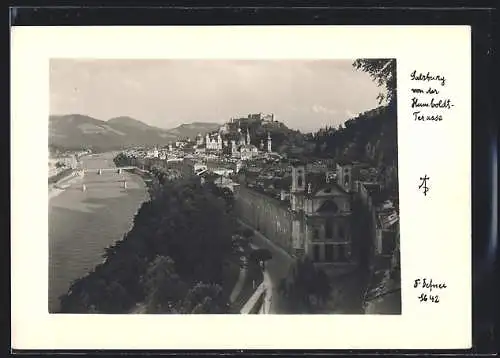 Foto-AK Adalbert Defner: Salzburg, die Stadt von der Humboldt-Terrasse