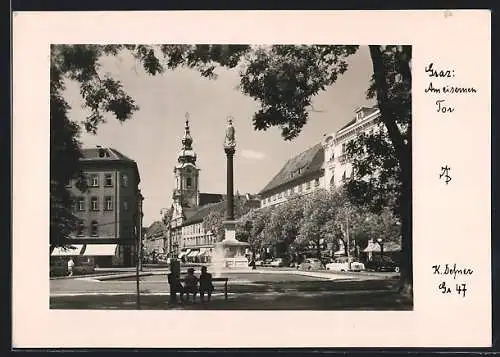 Foto-AK Adalbert Defner: Graz, Am eisernen Tor