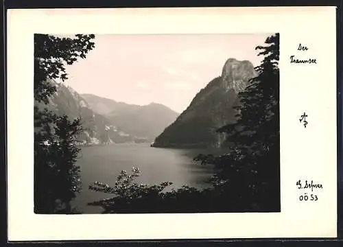 Foto-AK Adalbert Defner: Traunsee, Blick über den See