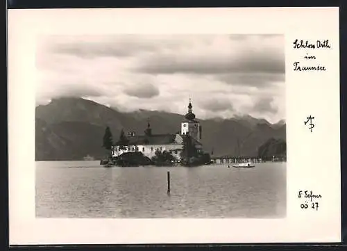 Foto-AK Adalbert Defner: Schloss Orth im Traunsee