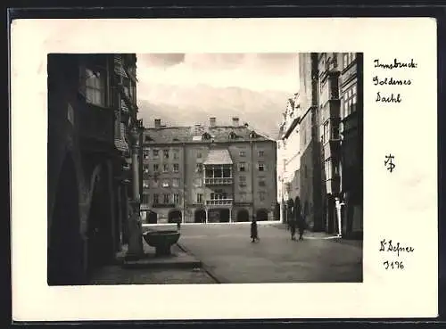 Foto-AK Adalbert Defner: Innsbruck, Goldenes Dachl