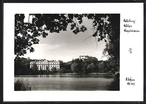 Foto-AK Adalbert Defner: Salzburg, Schloss Leopoldskron