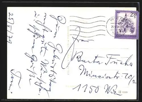 Foto-AK Adalbert Defner: Innsbruck, Ausblick auf die Universitätsbrücke