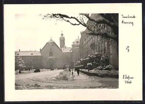 Foto-AK Adalbert Defner: Innsbruck, Rennweg im Winter