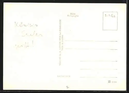 Foto-AK Adalbert Defner: Winterabend in den Alpen