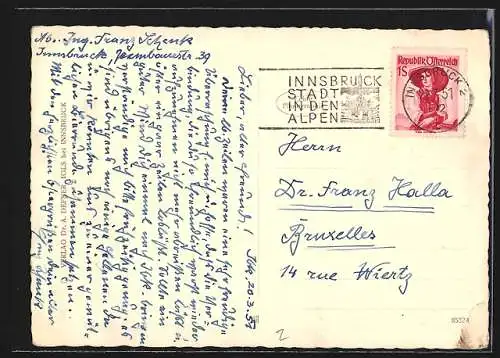 Foto-AK Adalbert Defner: Innsbruck, Durchblick auf den  Platz