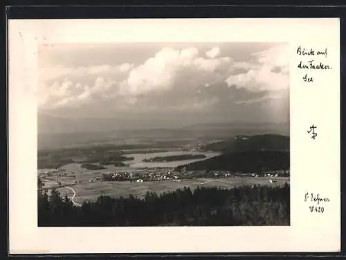 Foto-AK Adalbert Defner: Blick auf den Faaker-See