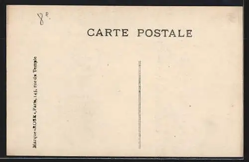 AK Paris, Inondation 1910, Rue de la Pépinière