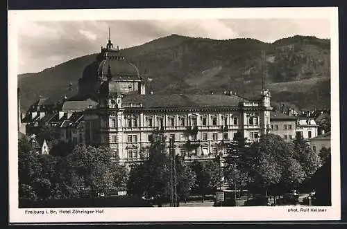 AK Freiburg i. Br., Das Hotel Zähringer Hof